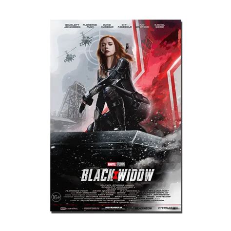 Black Widow Movie Poster Wall Art Film Painting Canvas Silk Print
