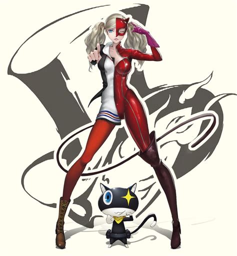 Persona 5 Ann Takamakipanther And Morgana Persona 5 Ann Persona 5