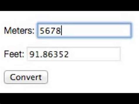 ››more information from the unit converter. Convert Meters to Feet - YouTube