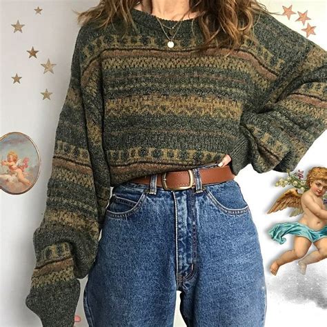 1 7 Which One Is Better🍂🦋 80s 90s Aesthetic Sweaters🌻