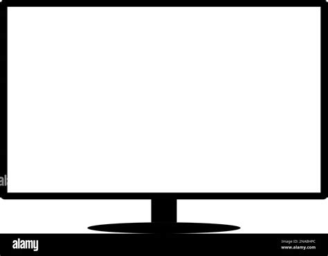 Blank Modern Tv Screen Template Stock Vector Image And Art Alamy