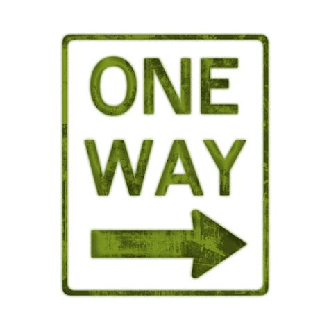 One Way Sign Green Clip Art Library
