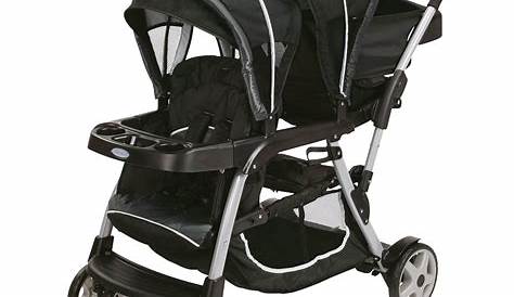 Graco Ready2Grow LX Stand & Ride Duo Double Baby Stroller - Gotham