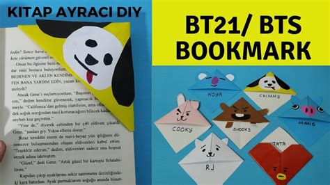 Bt21 School Supplies Diykpop Bt21 Bookmarkdiy Bts Bookmarkbts Lİ
