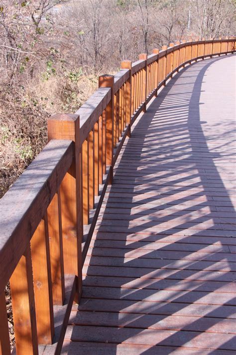 Free Images Deck Wood Bridge Walkway Handrail Stairs The