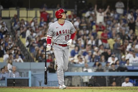 Shohei Ohtani Hits 32nd Homer Of Season Dodgers Rout Angels 10 5 The