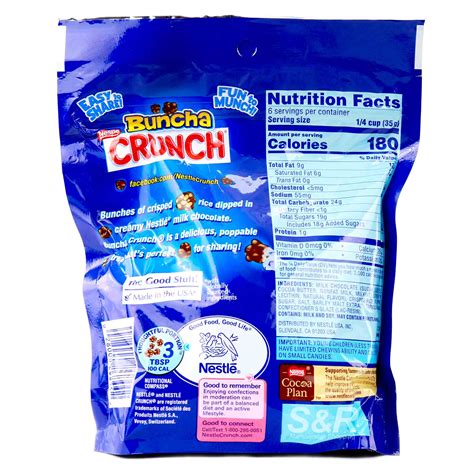 Nestle Crunch Buncha Milk Chocolate 226 7g