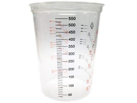 Beaker 550ml Plastic Measuring And Mixing Container