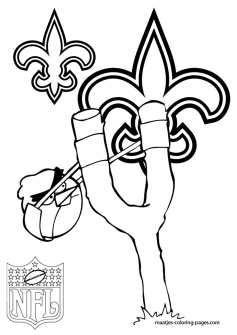 The national football league (nfl) is a professional american football league consisting of 32 teams, divided equally between the national football conference (nfc). New Orleans Saints - Angry Birds - Coloring Pages