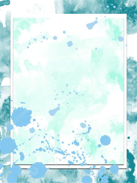 Blue Border Watercolor Splash Background Wallpaper Image For Free