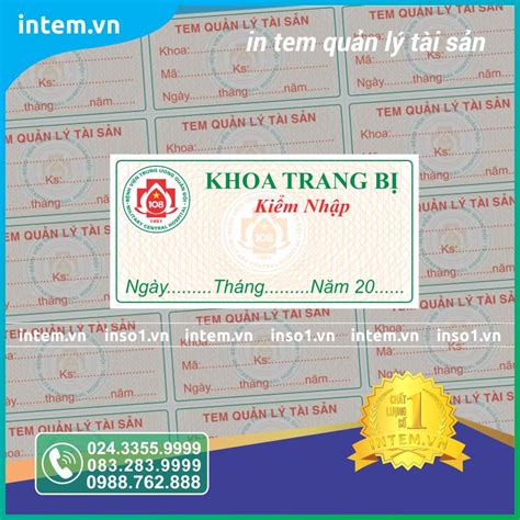 Tem KiỂm KÊ TÀi SẢn In Tem Việt Nam