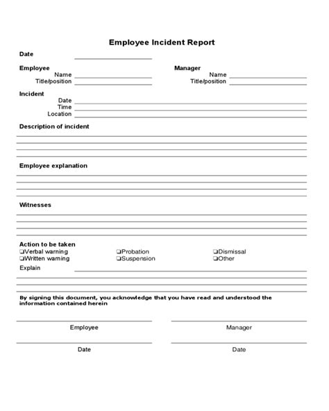 2024 Employee Incident Report Fillable Printable Pdf And Forms Handypdf