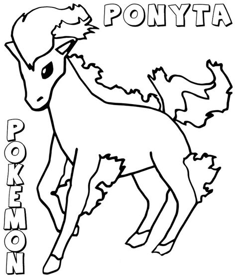 Pokemon Coloring Pages Ponyta Best Quality Hd