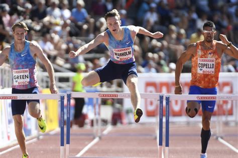 25 yaşındaki warholm, 46.70 saniyelik süresiyle erkekler 400 metre engellide abd'li kevin young'ın 29 yıllık dünya rekorunu ele geçirdi. Karsten Warholm - Store norske leksikon