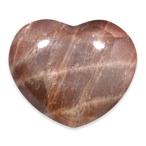 Moonstone Shaded Crystal Heart 45mm