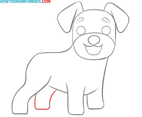 How To Draw A Dog Very Easy Drawing Tutorial For Kids
