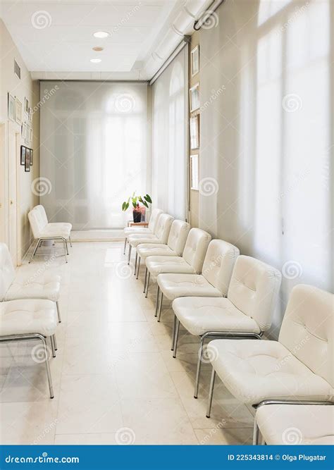Bright Waiting Room In Private Dental Clinic White Waiting Hall