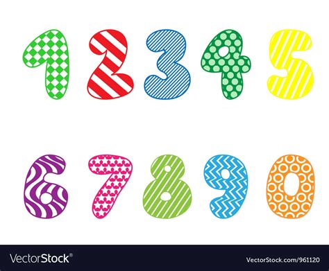 Number Royalty Free Vector Image Vectorstock