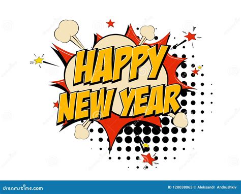 Happy New Year 1 Stock Vector Illustration Of Creative 128038063