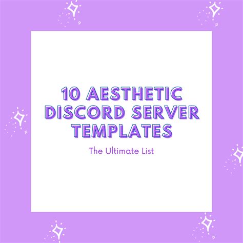 10 Aesthetic Discord Server Templates The Ultimate List Tecadmin