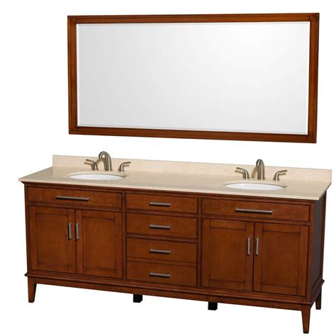 Last night, i was shocked and very upset to see 2 round spots, the size of a nickle, next to the left fawcet. Wyndham Collection Hatton 80 in. Vanity in Light Chestnut ...