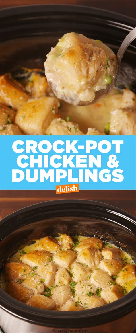 This terrific chicken recipe invites you to replace the classic takeout chinese food with a much healthier option. Crock-Pot Chicken and Dumplings | Recipe | Food recipes ...