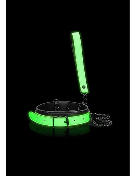 Ouch Collar And Leash Glow In The Dark Neon