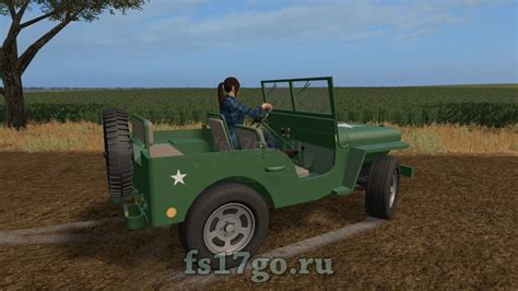 Мод автомобиля Jeep Willys для Farming Simulator 2017