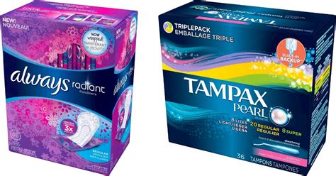 Target Tampax And Always Feminine Products Starting At 149 Each