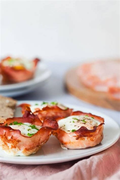 A Great Low Carb Breakfast These Baked Ham And Eggs Cups Are Ready In Just 15 Minutes
