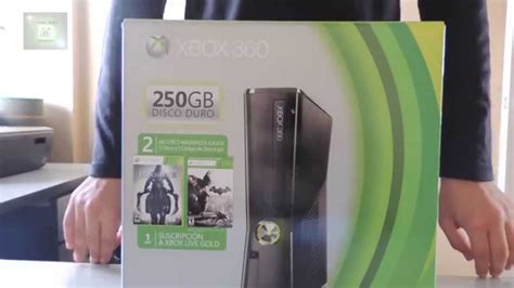 Unboxing Xbox 360 Slim 250 Gb Español Youtube