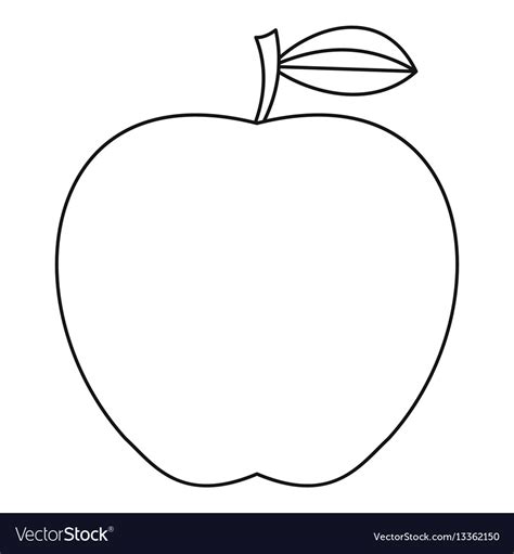 Enjoy these pictures of apple trees. Apple icon outline style Royalty Free Vector Image