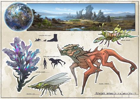 Alien Planet By Rowenawangart On Deviantart Criaturas Alienígenas