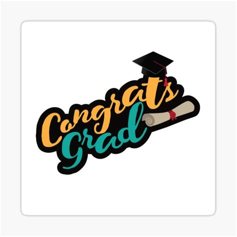 Congrats Grad Sticker By Shelma1 Redbubble