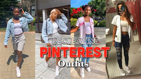 Recreating Pinterest Outfits Outfit Ideas Youtube