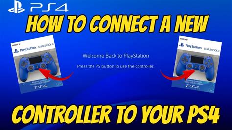 How To Connect A New Controller To Your Ps4 The Easy Way Youtube