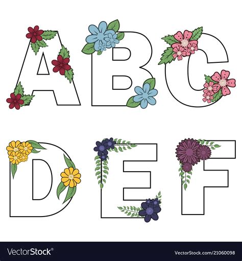 Floral Alphabet Svg Cut Files Floral Alphabet Clipart Vrogue Co