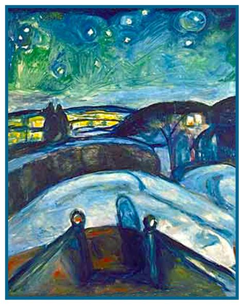 Edvard Munch Starry Night Ubicaciondepersonascdmxgobmx