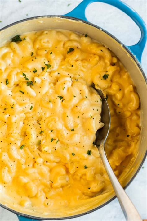 Macaroni and cheese recipe paula deen leave a comment / recipes / by rehan the macaroni and cheese, also called mac and cheese or macaroni and cheese is a dish of the american tradition: Overhead Shot of a big pot full of creamy macaroni and ...