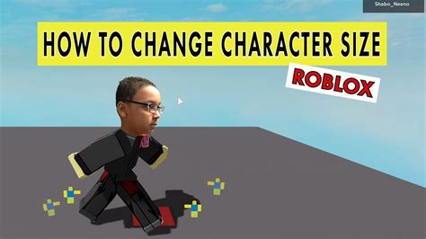 How To Change Character Size In Roblox Youtube