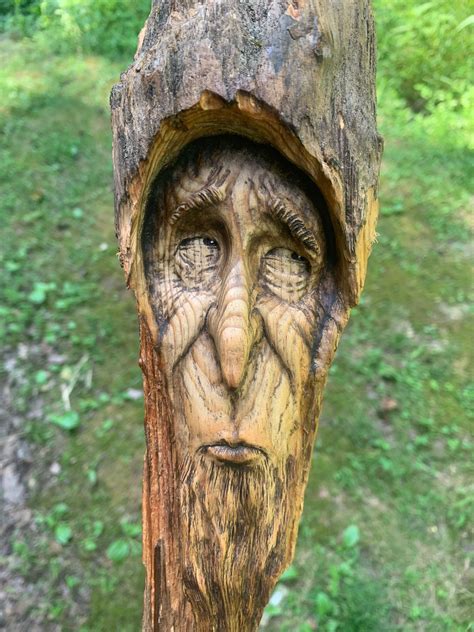 Wood Carving, Wood Spirit Carving, Wood Wall Art, Hand Carved Wood Art 