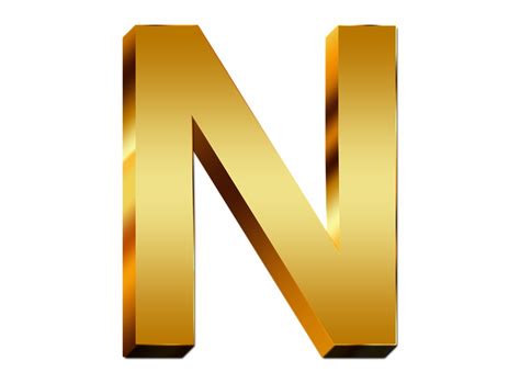 Golden N Logo Free Download Vector Psd And Stock Image