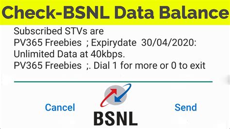 How To Check BSNL Data Balance Know Your Bsnl Sim Data Usage Check Net Balance YouTube