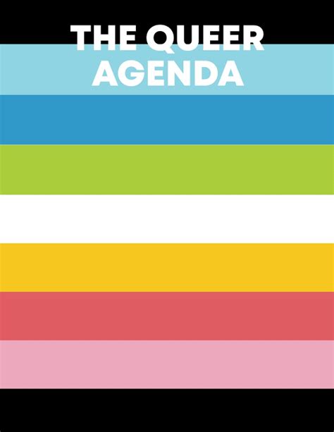 Notebook Journals The Queer Agenda 8 5x11 Blank Lined Notebook For Lgbt Pride Lesbian Pride