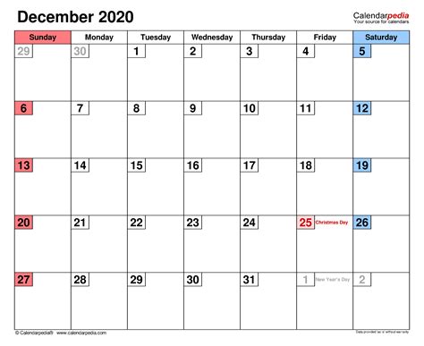 Printable Calendar Dec 2020 Free Printable December 2020 Calendar 16