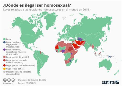 Gráfico Los Países En Los Que Todavía Es Ilegal Ser Homosexual Statista