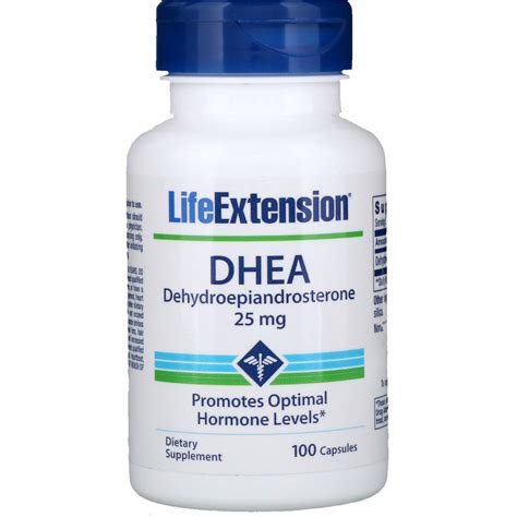 life extension dhea 25 mg 100 capsules by iherb