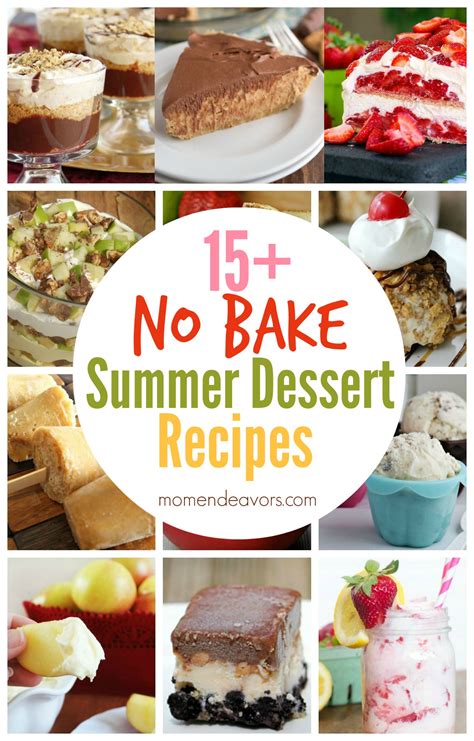 Need to end your summer meal on a sweet *blind baking the pie crust shrinks it a bit. 15+ No Bake Summer Dessert Recipes