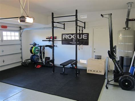 Rogue Equipped Garage Gyms Photo Gallery Crossfit Garage Gym Home
