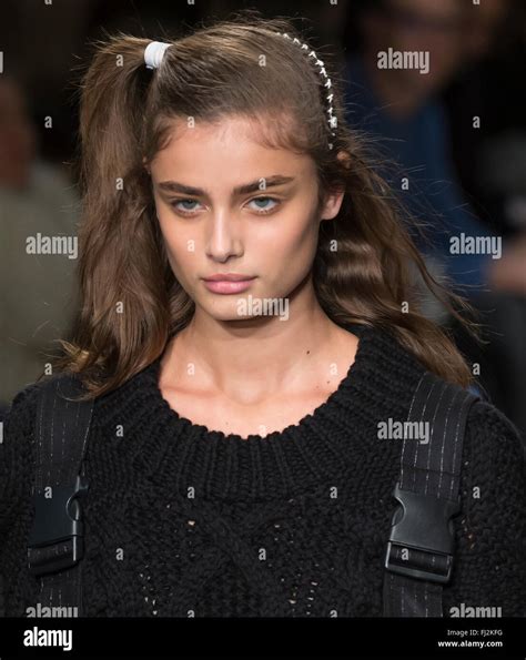 New York City USA February Taylor Hill Walks The Runway At DKNY Women Show During